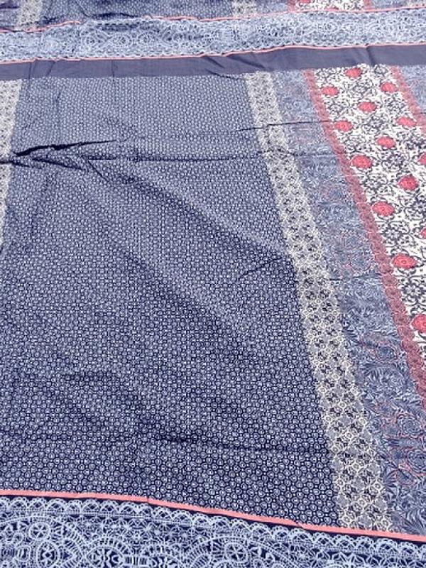 Coton viscose orient bleu cerule 5 
