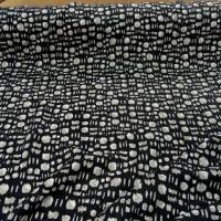 Coton viscose tachete blanc beige 1 