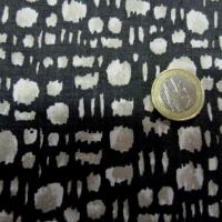 Coton viscose tachete blanc beige 3 
