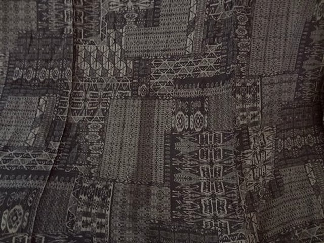 Coton viscose taupe et cafe ethnique 3