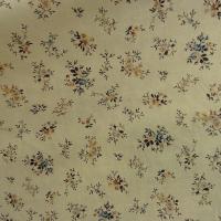 Cotonnade fond creme motif fleuri liberty rose bleu 1