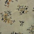 Cotonnade fond creme motif fleuri liberty rose bleu 7 