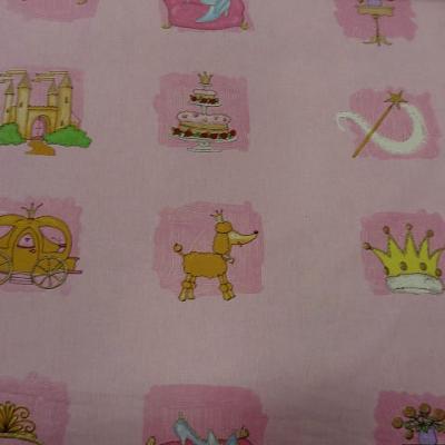 Cotonnade motif panoplie de princesse 1 