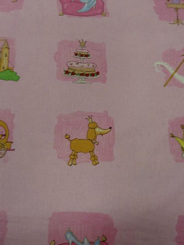Cotonnade motif panoplie de princesse 1 