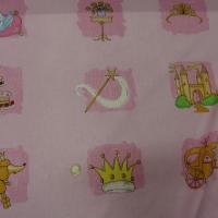Cotonnade motif panoplie de princesse 2 