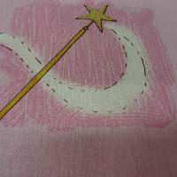 Cotonnade motif panoplie de princesse 3 