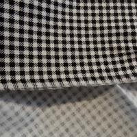 Cotonnade petit vichy blanc-noir 02