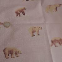 Cotonnade rose ours polaire 02