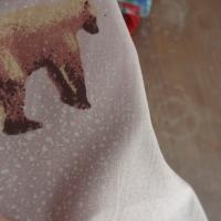 Cotonnade rose ours polaire 03