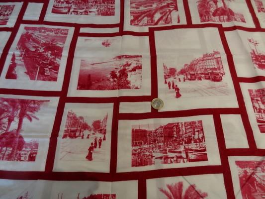 Coton viscose cadre cartes postales 01