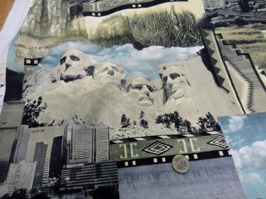 gabardine coton imprimé motifs USA 2