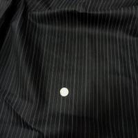 Coupon gabardine coton noir rayé 8