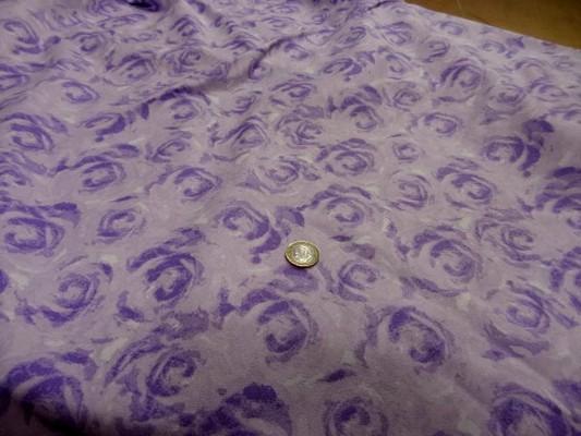gabardine coton ton lavande imprimé