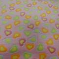 polaire doudou rose motifs coeurs 4