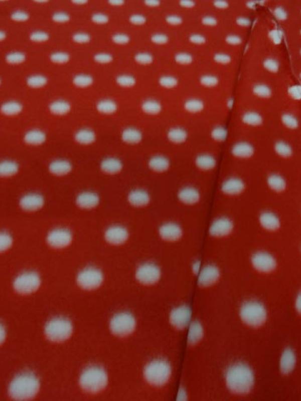 polaire rouge  pois blanc 8