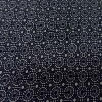 Coupon de viscose imprime noir blanc 2 