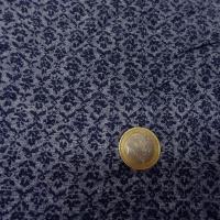 viscose imprimé tons bleus