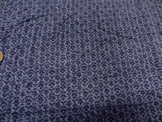 viscose imprimé tons bleus 4