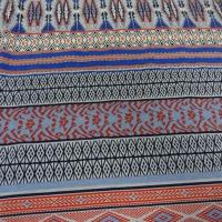 jersey coton lycra frises rouge-blanc-bleu