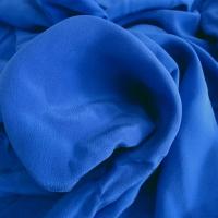 Crêpe de soie bleu denim 01