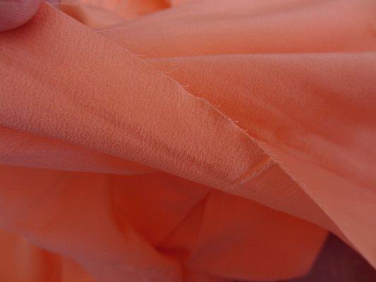 Crêpe de soie capucine orange 02