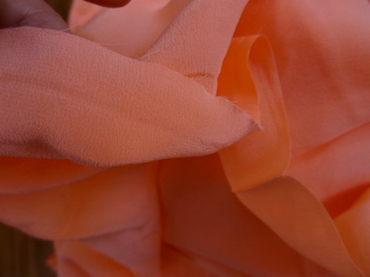 Crêpe de soie capucine orange 03