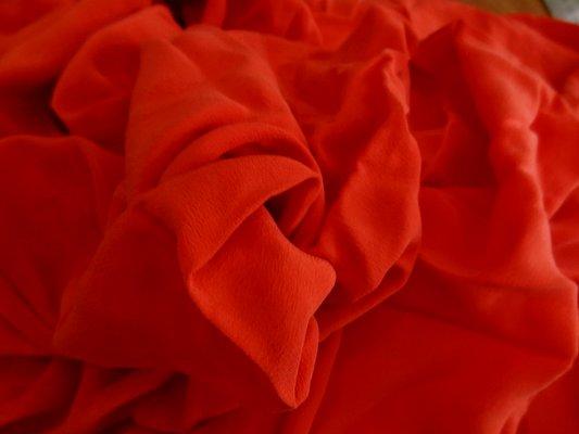 Crêpe de soie coquelicot 01