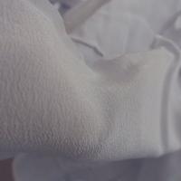 Crêpe de soie teinte argile 02