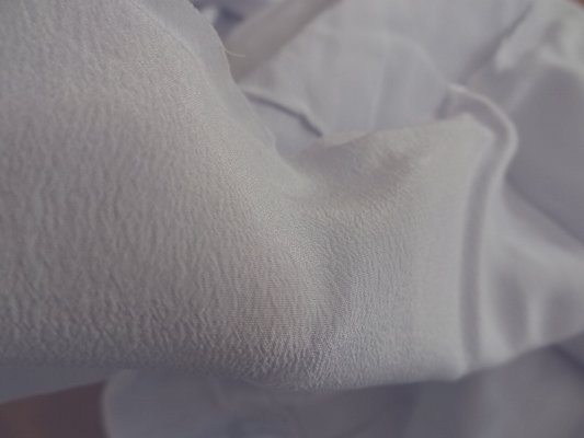 Crêpe de soie teinte argile 02