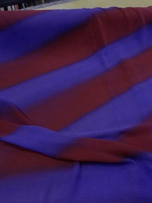 Crepe grosses rayures violet rouge cardinal 1 
