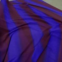 Crepe grosses rayures violet rouge cardinal 2 