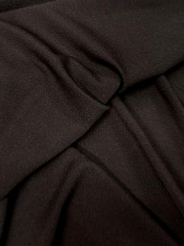 Crepe lycra marron cacao 1 