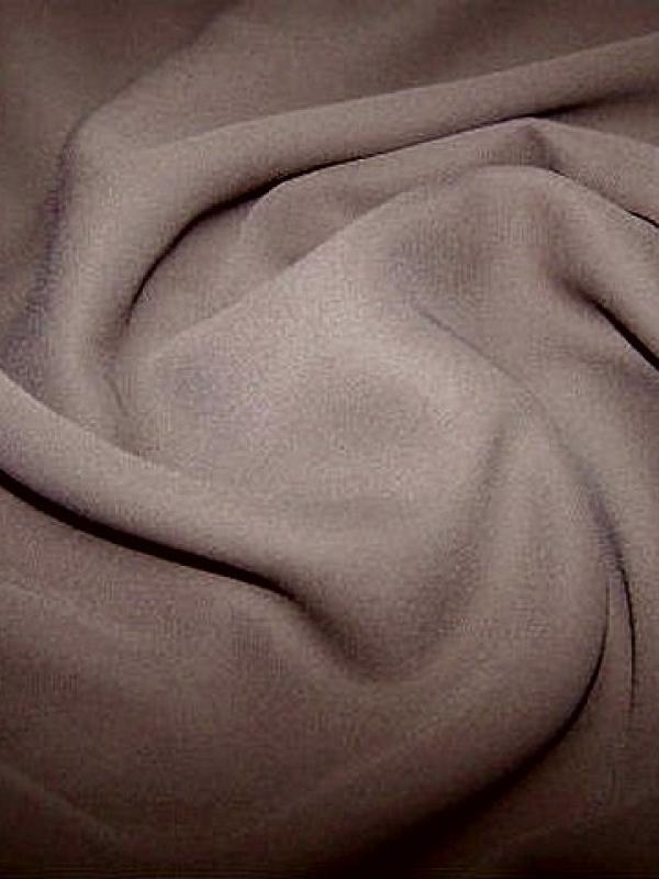 Crepe polyester chataigne 1 1