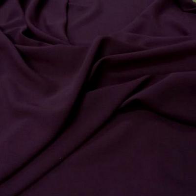 Crepe polyester lie de vin 1 