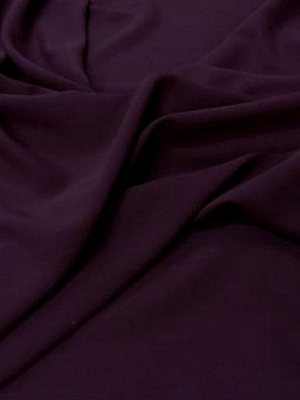 Crepe polyester lie de vin 1