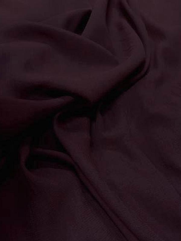 Crepe polyester lie de vin 2 1