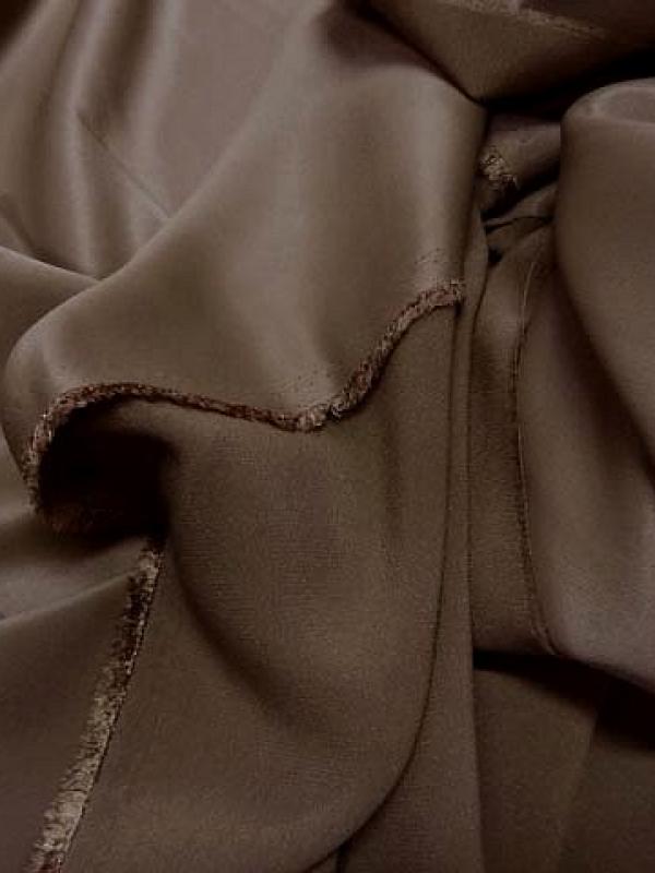 Crepe satin marron terracotta 1 
