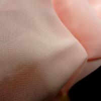 Crepe transparente en soie rose chair 5 