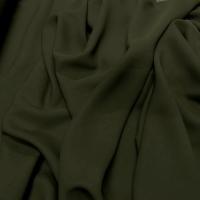 Crepe viscose vert kaki 1 
