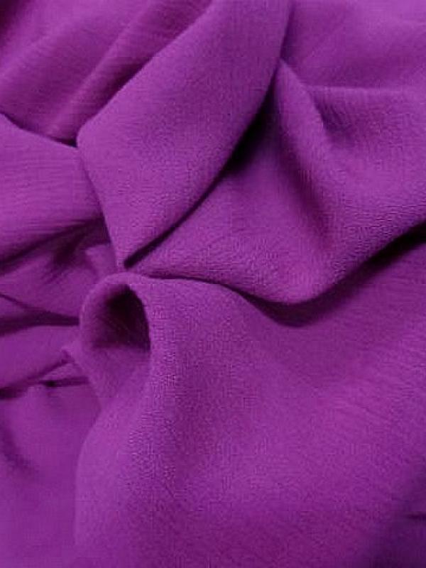 Crepon coton rose violace fuchsia