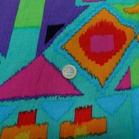 Crepon turquoise imprime9