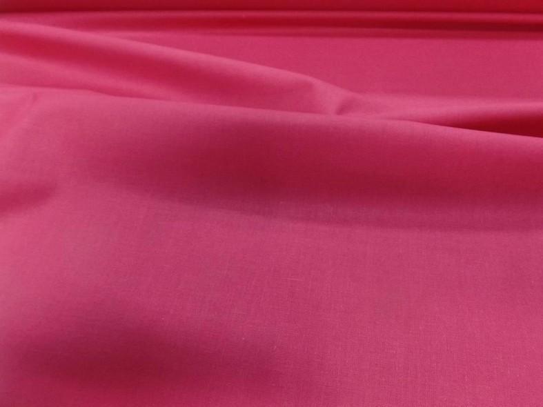 Cretonne de coton rose bonbon 2