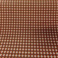Cretonne petit motif vintage brique 2 