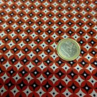 Cretonne petit motif vintage brique 5 