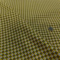 Cretonne petit motif vintage moutarde 3