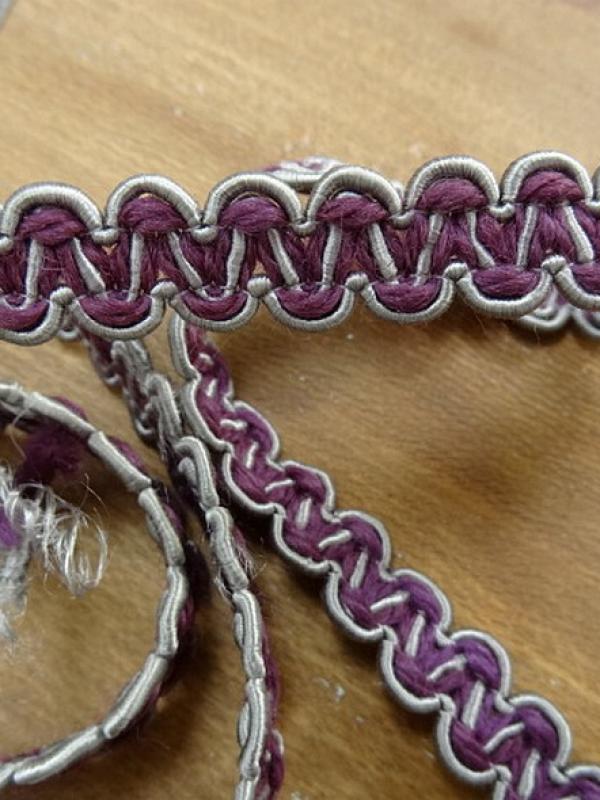 Croquet amethyste bord gris argent 1