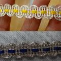 Croquet argent et ruban satin 