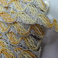 Croquet aurore rayonne et lurex argent 1