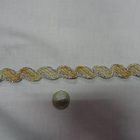 Croquet aurore rayonne et lurex argent 3