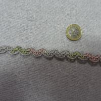 Croquet dragee lurex argent rayonne jade rose 3 